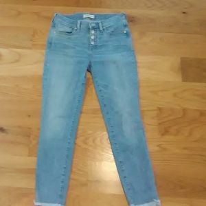 Madewell 9" high rise skinny crop
